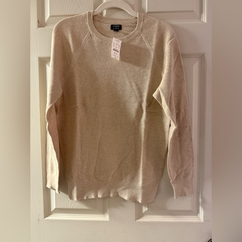 J. Crew Beige Cotton Sweater